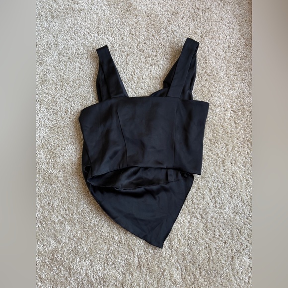 NWT PETRA Sleeveless Draped Slip Satin Top - Picture 3 of 4